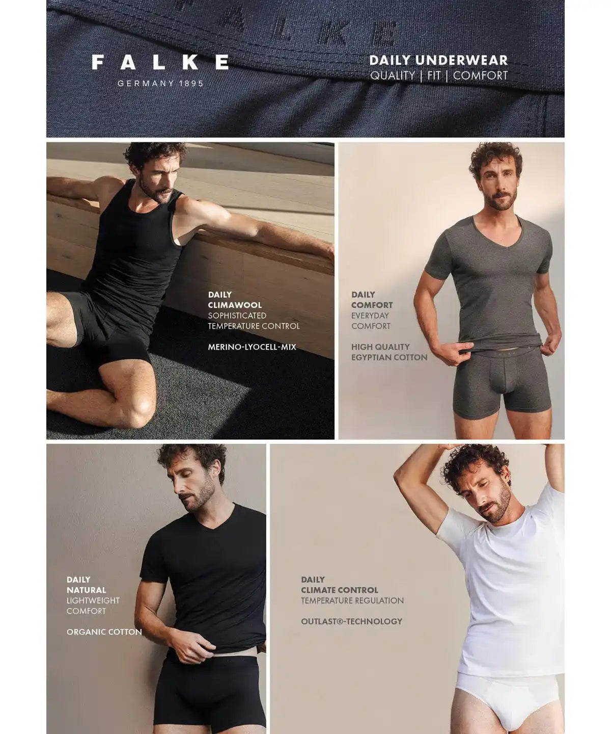 Falke Daily ClimaWool heren hemd