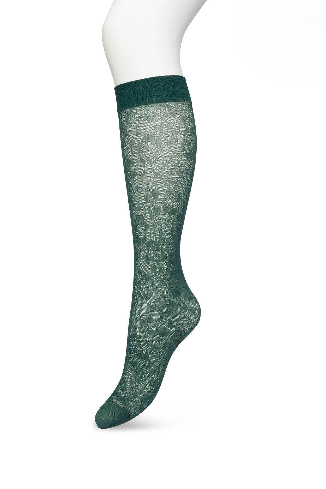 Bonnie Doon Fancy Flower panty kniekous - Elzinga Kousen