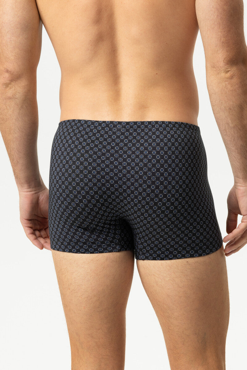 Mey White Squares Heren Boxer – Katoen Stretch