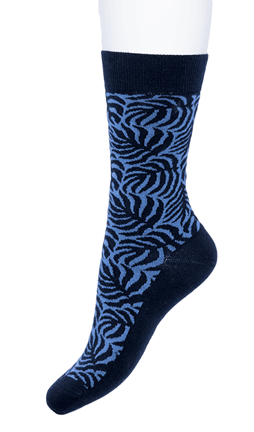 Bonnie Doon Botanical Leaf Sock - Elzinga Kousen