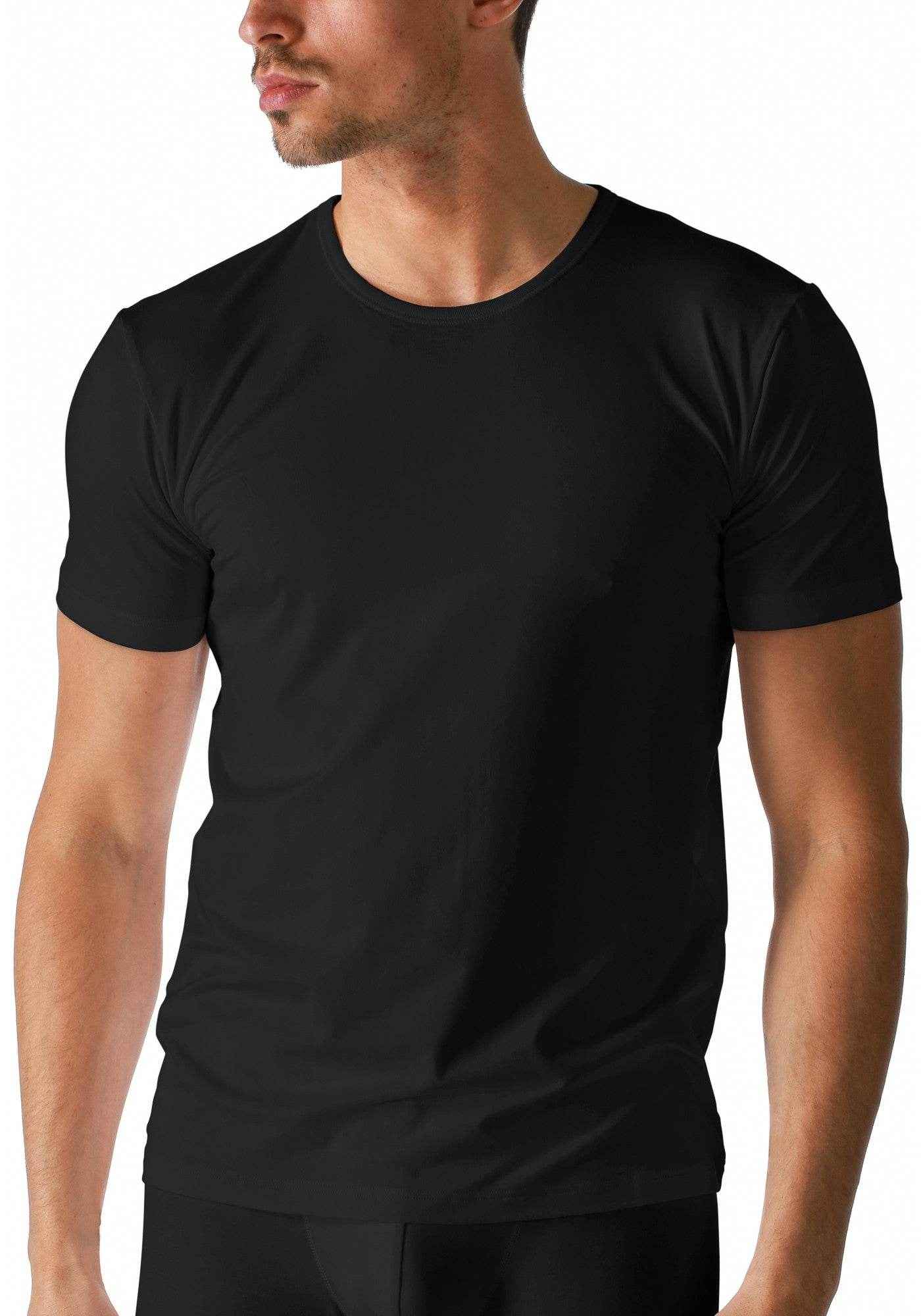 Mey Dry Cotton shirt korte mouw ronde hals - Elzinga Kousen