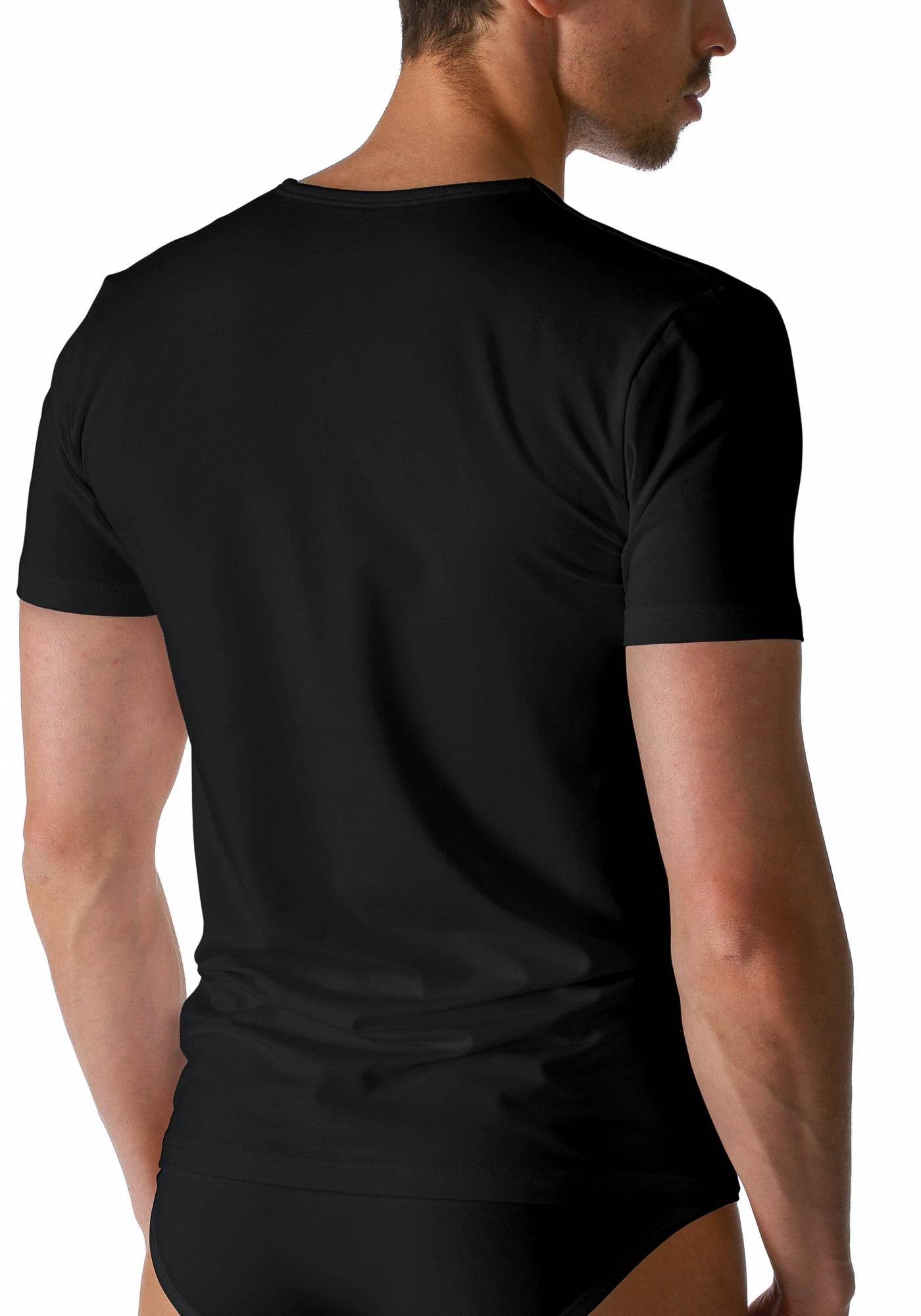 Mey Dry Cotton shirt korte mouw V-hals - Elzinga Kousen