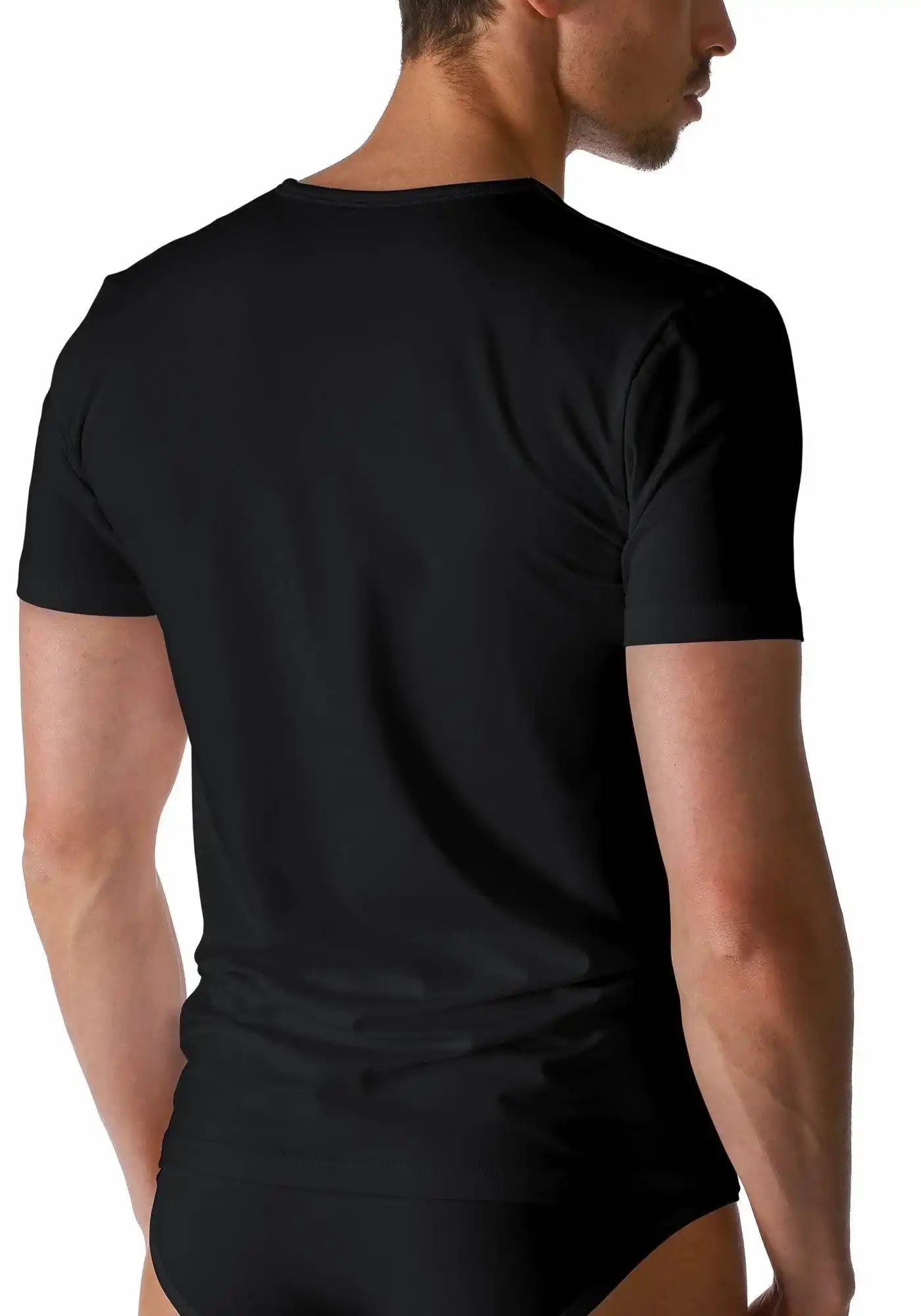Mey Dry Cotton shirt korte mouw V-hals - Elzinga Kousen