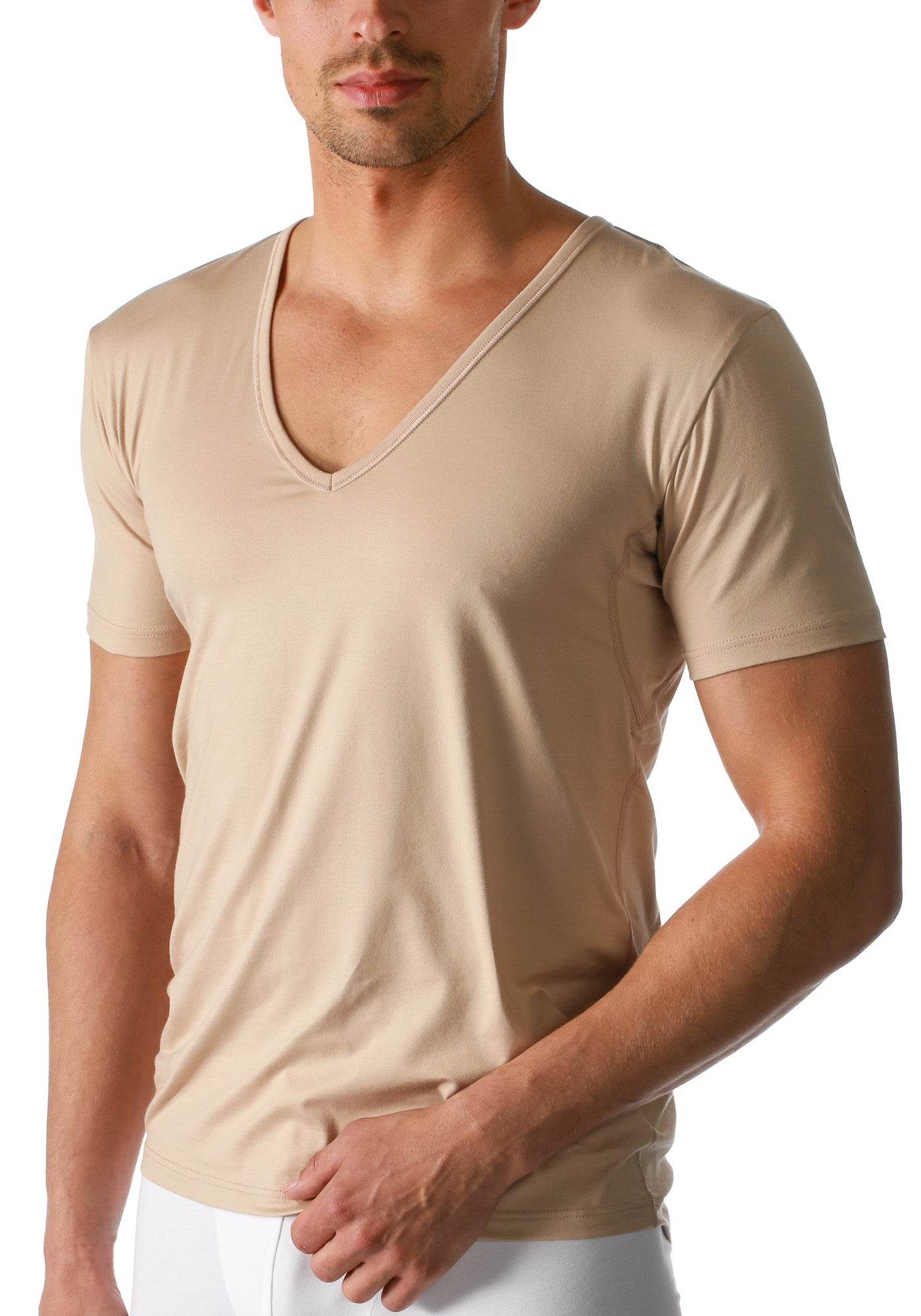 Mey Dry Cotton Funtional shirt korte mouw V-hals - Elzinga Kousen