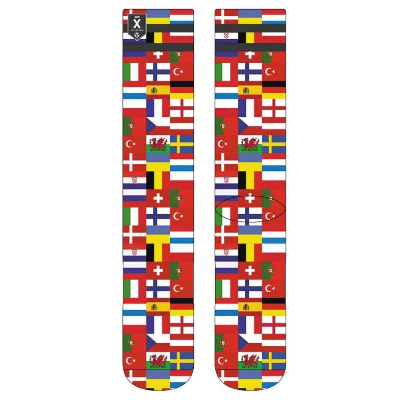 Xpooos Euro 2020 Flags sok - Elzinga Kousen
