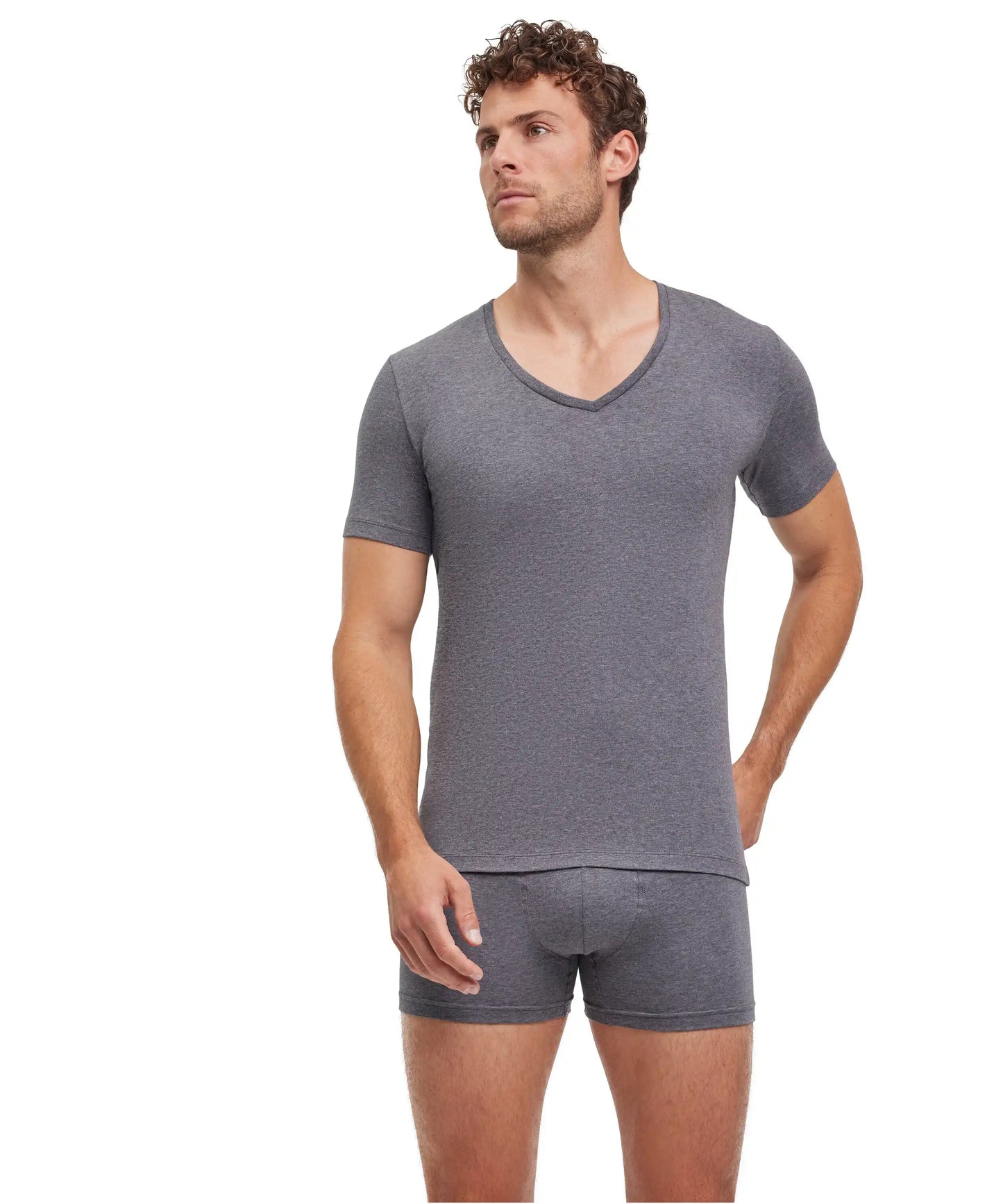 Falke Daily Comfort T-shirt 2-pack heren – katoen stretch