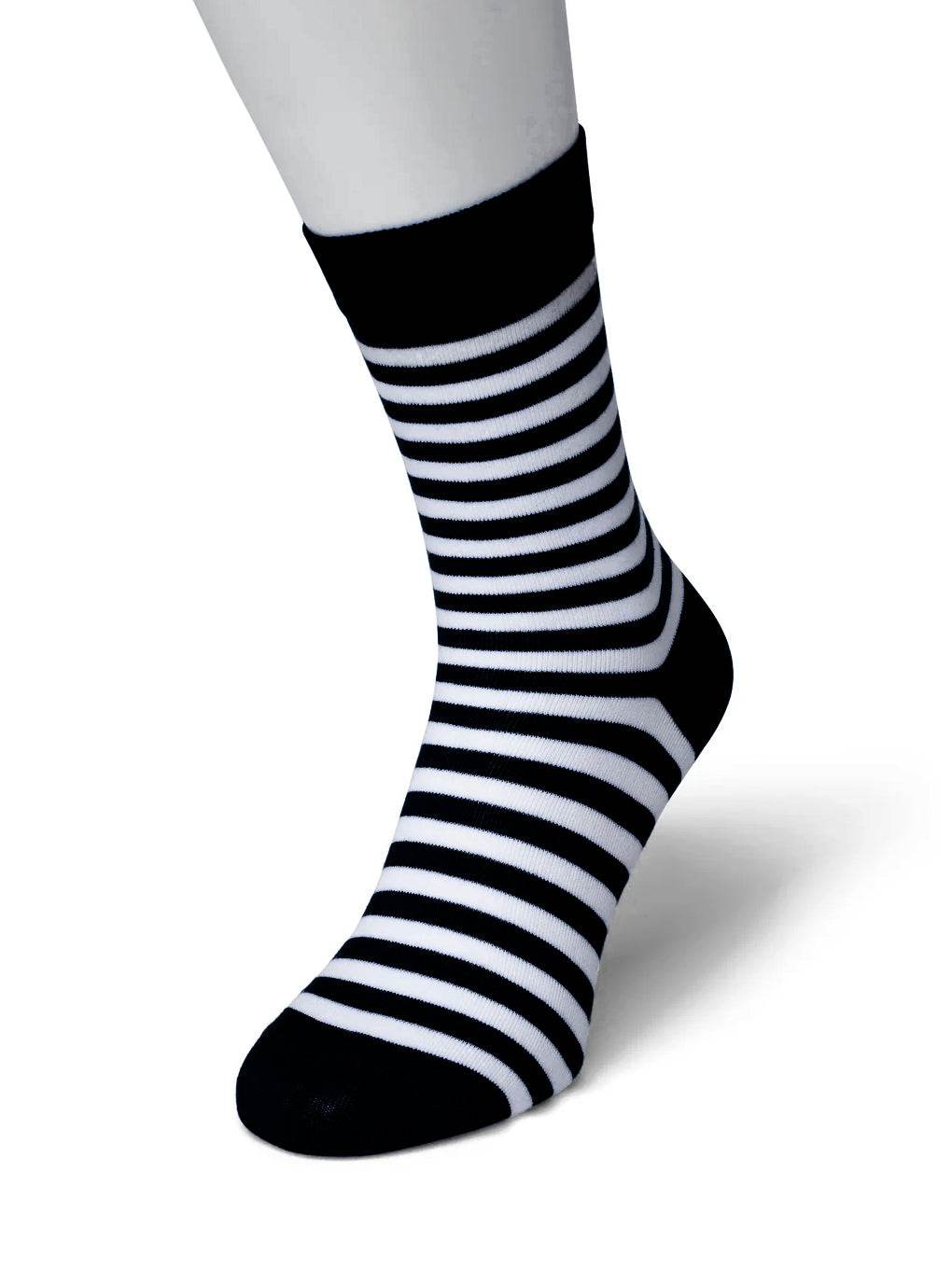 Bonnie Doon Basic Stripe Sock dames - Elzinga Kousen
