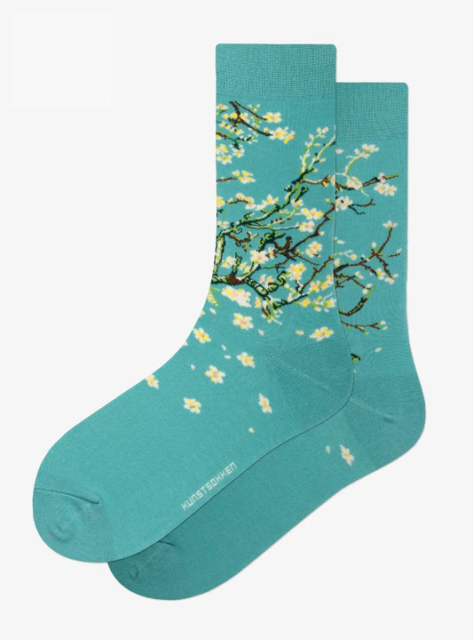 Kunstsokken Amandelbloesem dames sok - Elzinga Kousen