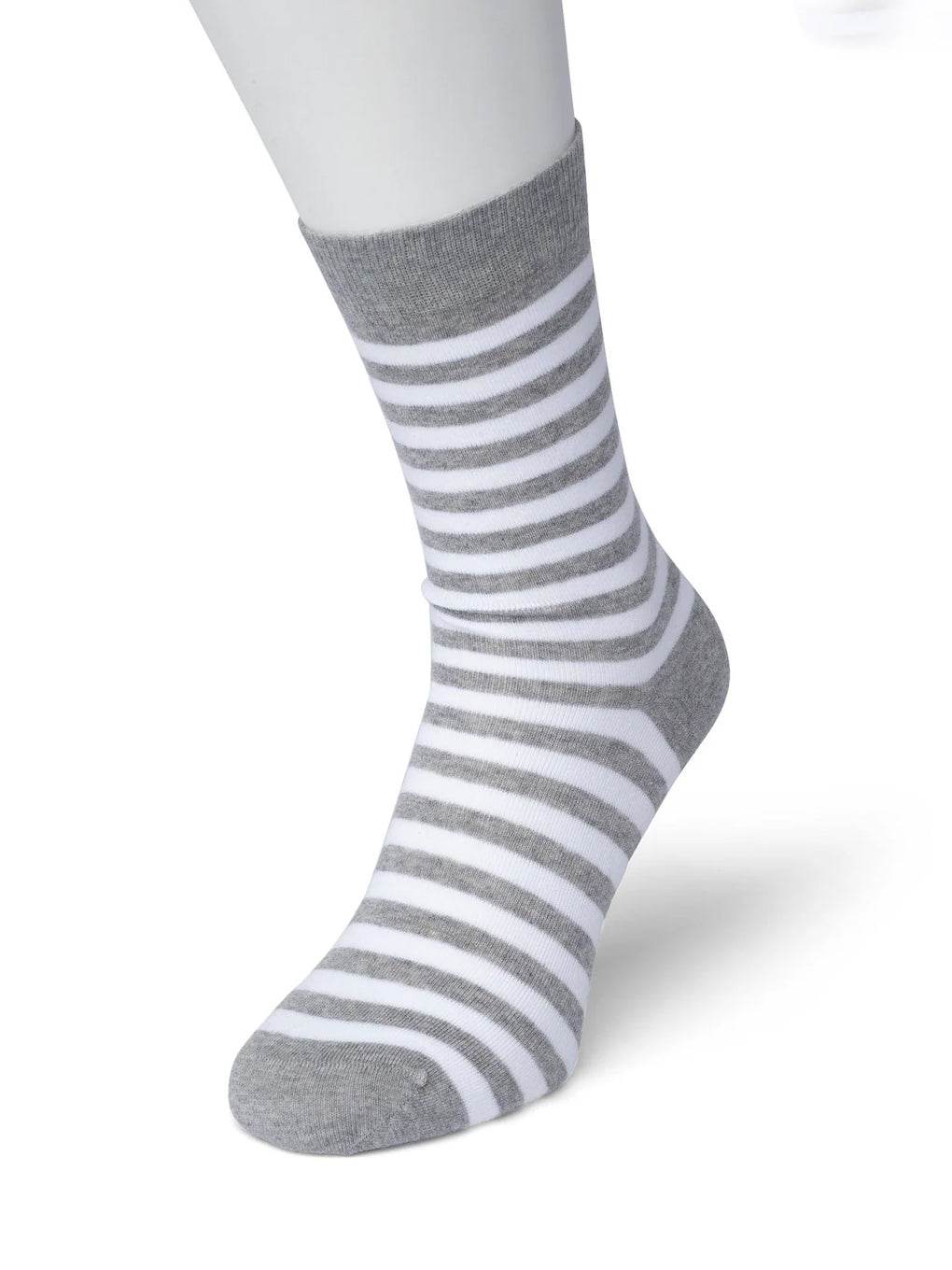 Bonnie Doon Basic Stripe Sock dames - Elzinga Kousen