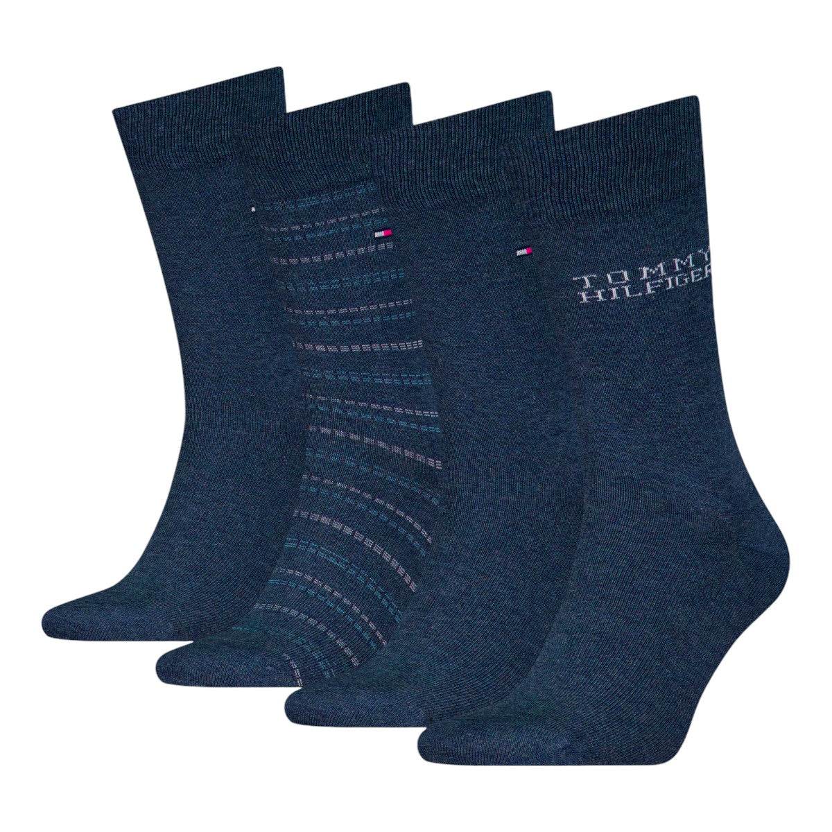 Tommy Hilfiger Giftbox heren sokken 4 pack - Elzinga Kousen