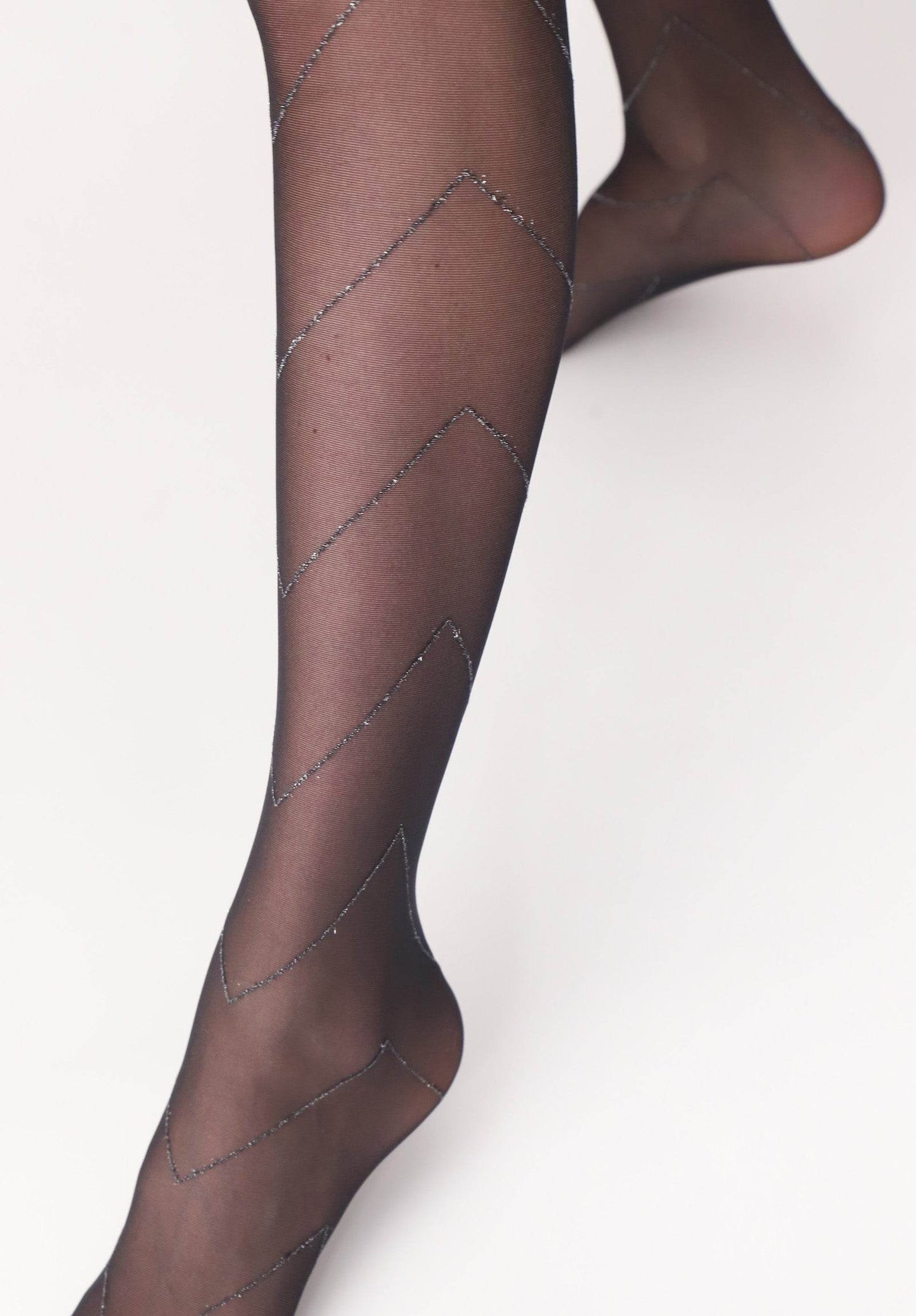 Oroblu Bright Chevron 30 panty - Elzinga Kousen
