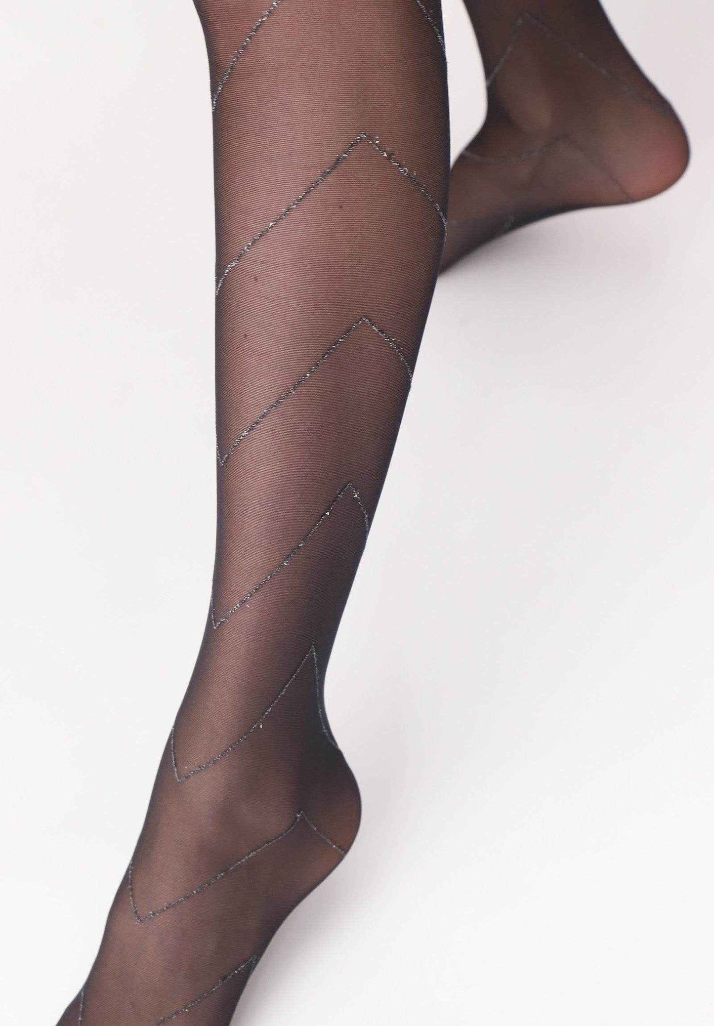 Oroblu Bright Chevron 30 panty - Elzinga Kousen