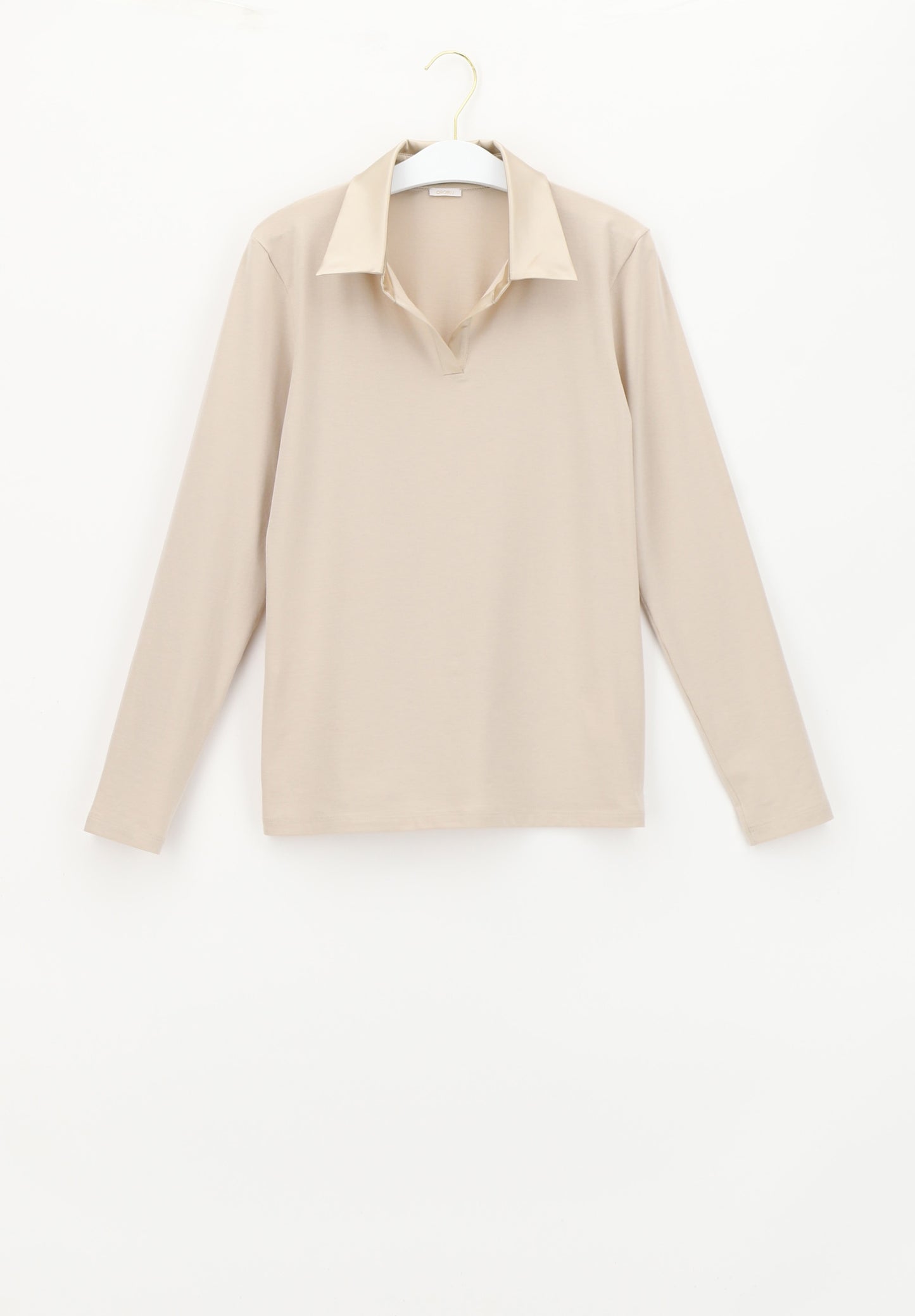 Oroblu Perfect Line Cotton polo shirt long sleeve