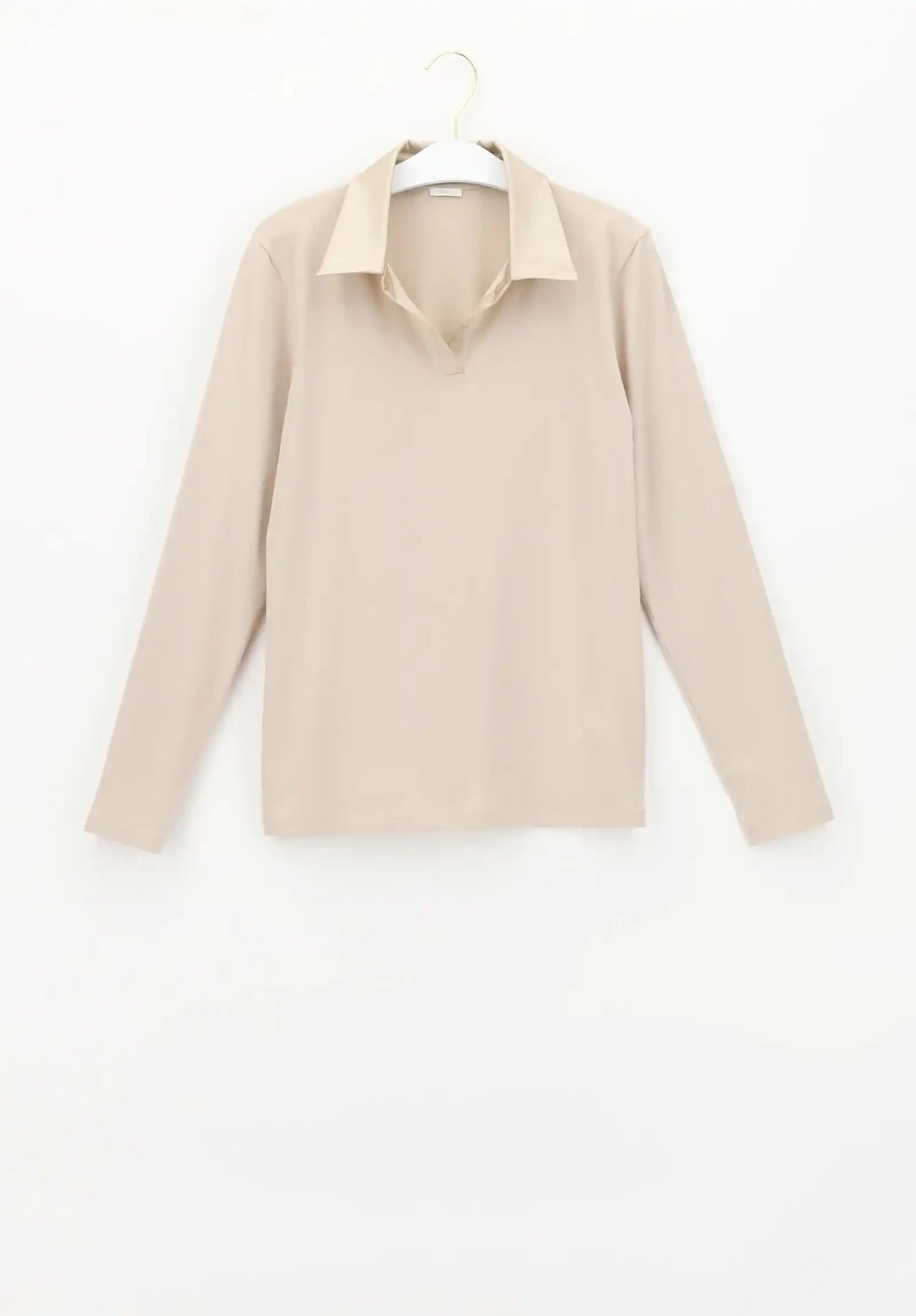 Oroblu Perfect Line katoenen polo shirt lange mouw