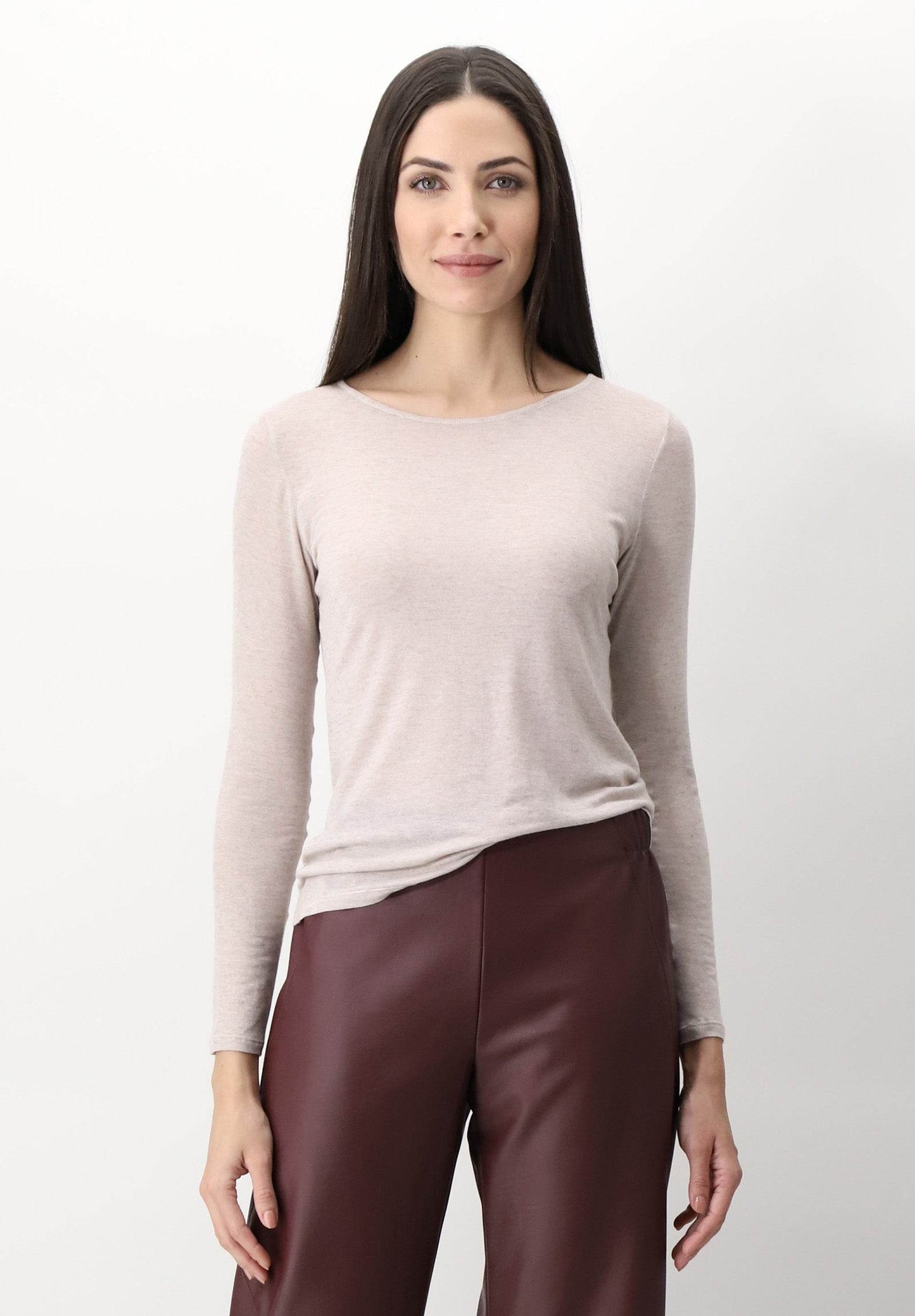 Oroblu Perfect Line Cashmere t-shirt long sleeve - Elzinga Kousen