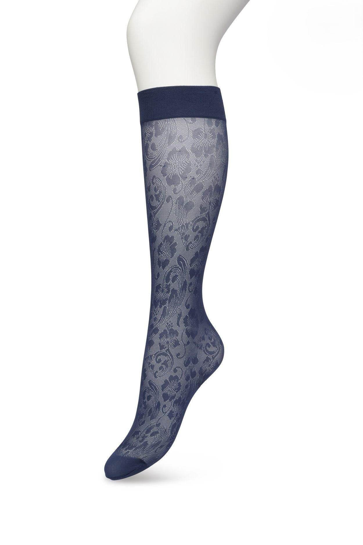 Bonnie Doon Fancy Flower panty kniekous - Elzinga Kousen