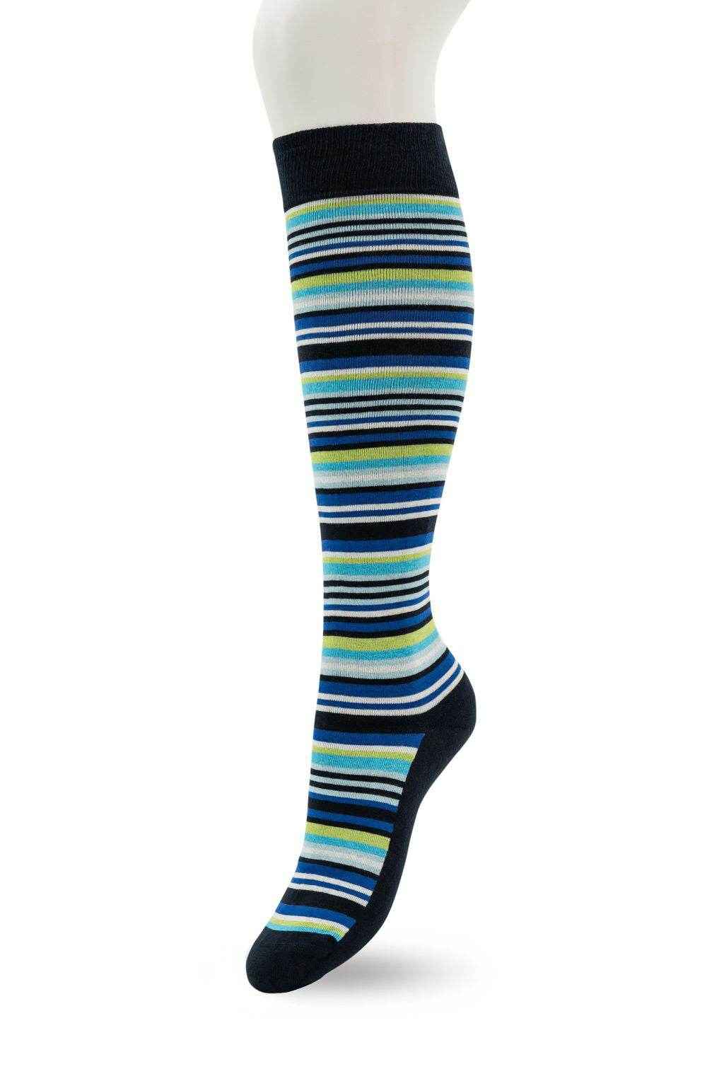 Bonnie Doon Funky Stripes kniekous - Elzinga Kousen