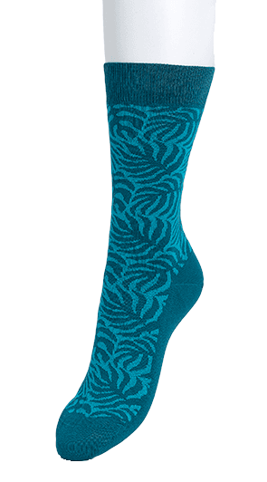 Bonnie Doon Botanical Leaf Sock - Elzinga Kousen