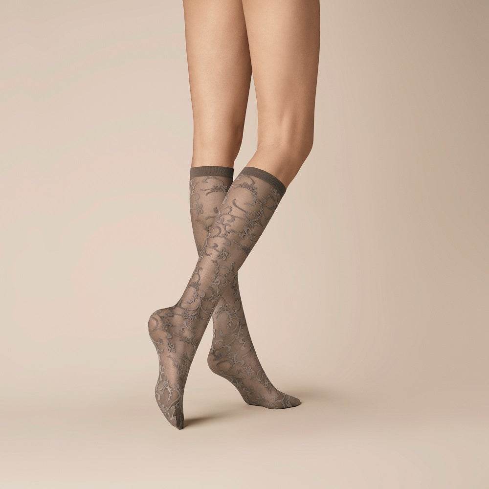 Kunert Floral Ranks panty kniekous dames - Elzinga Kousen