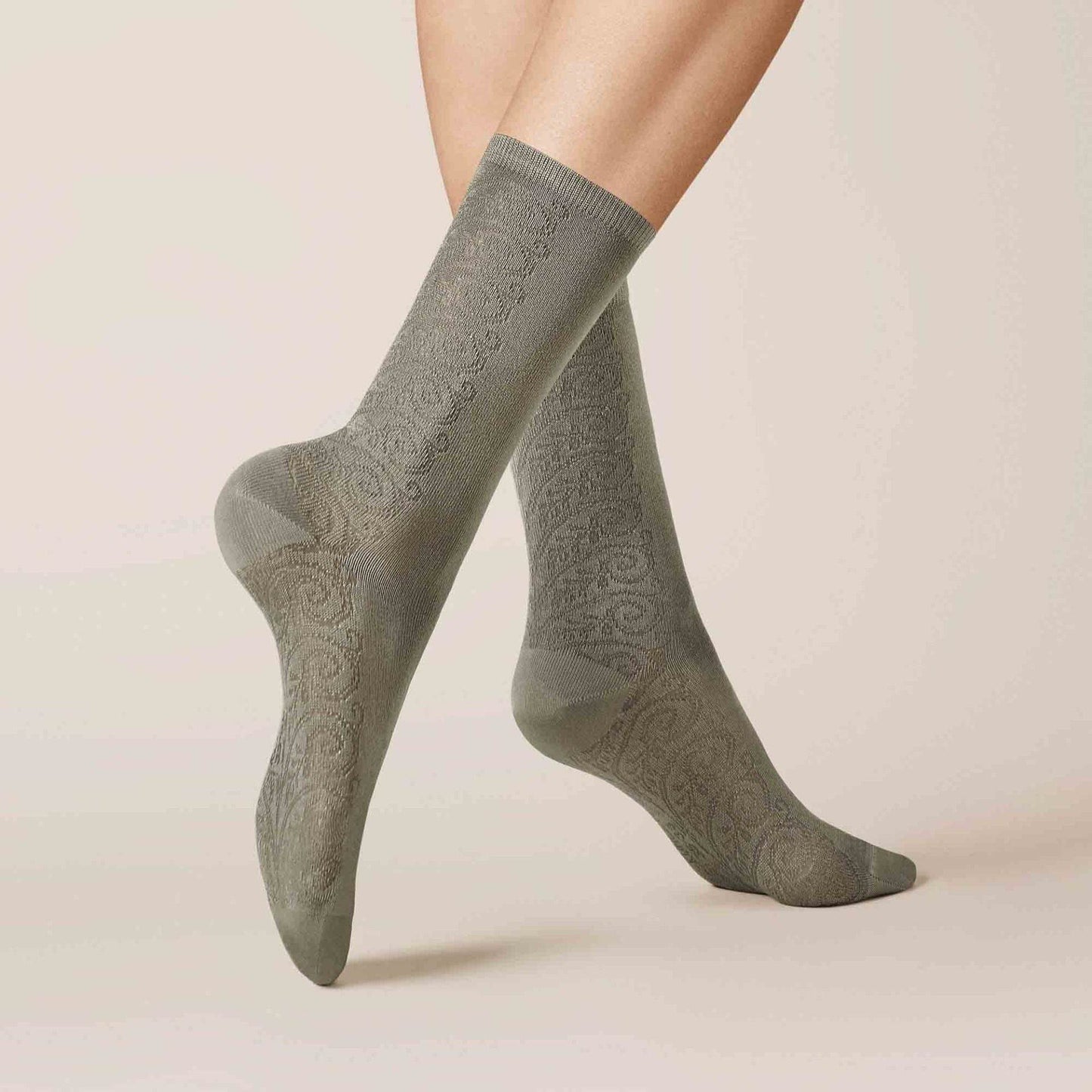Kunert Floral Ornament Sock dames - Elzinga Kousen
