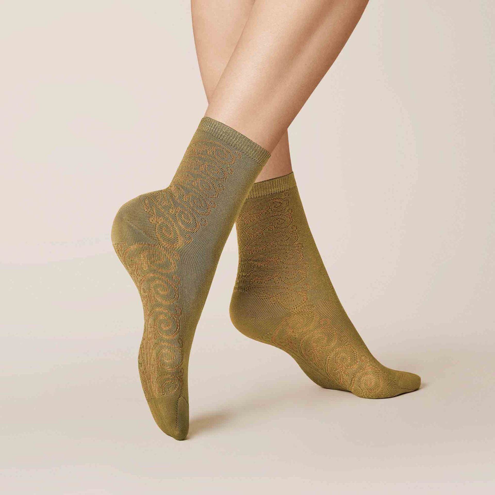 Kunert Floral Ornament Sock dames - Elzinga Kousen