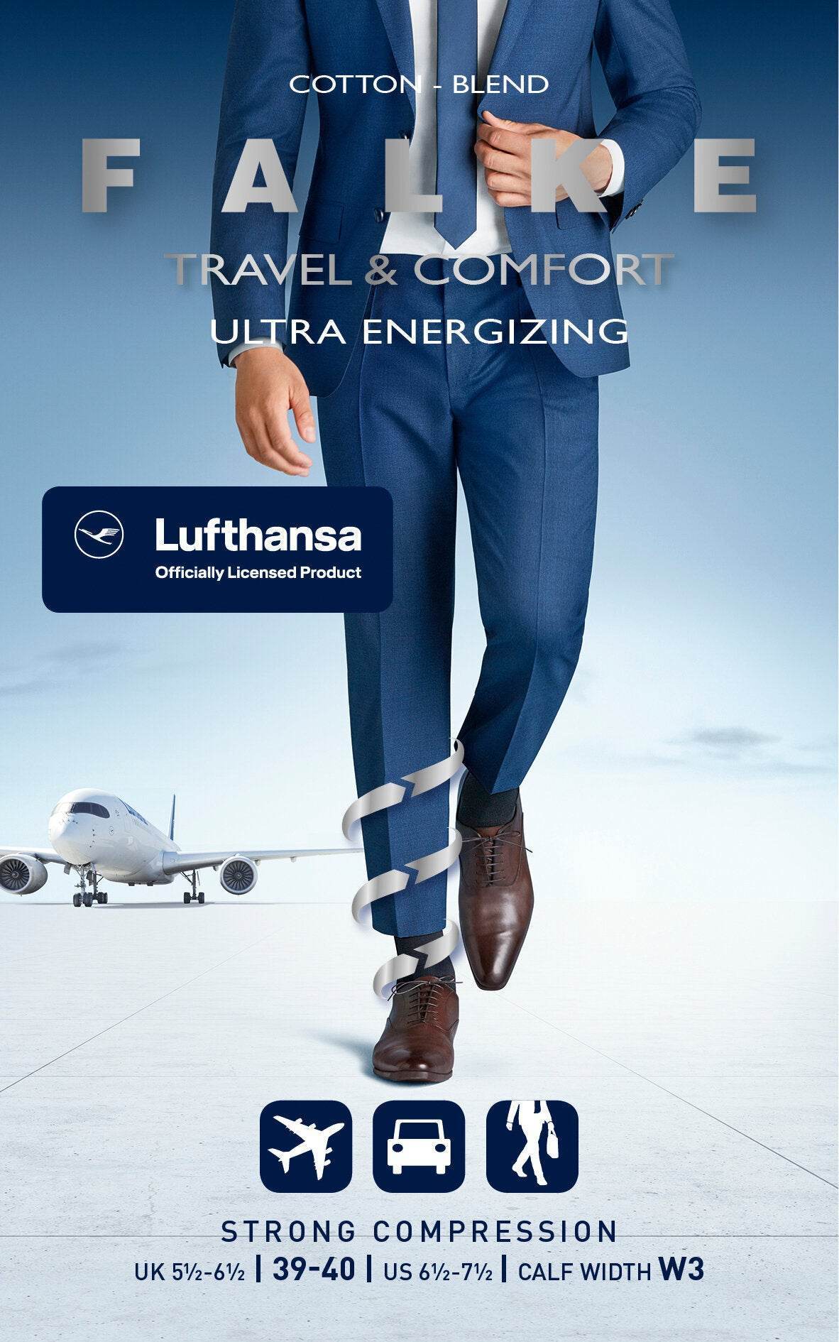 Falke Ultra Energizing heren kniekous 18-21 mmHg - Elzinga Kousen