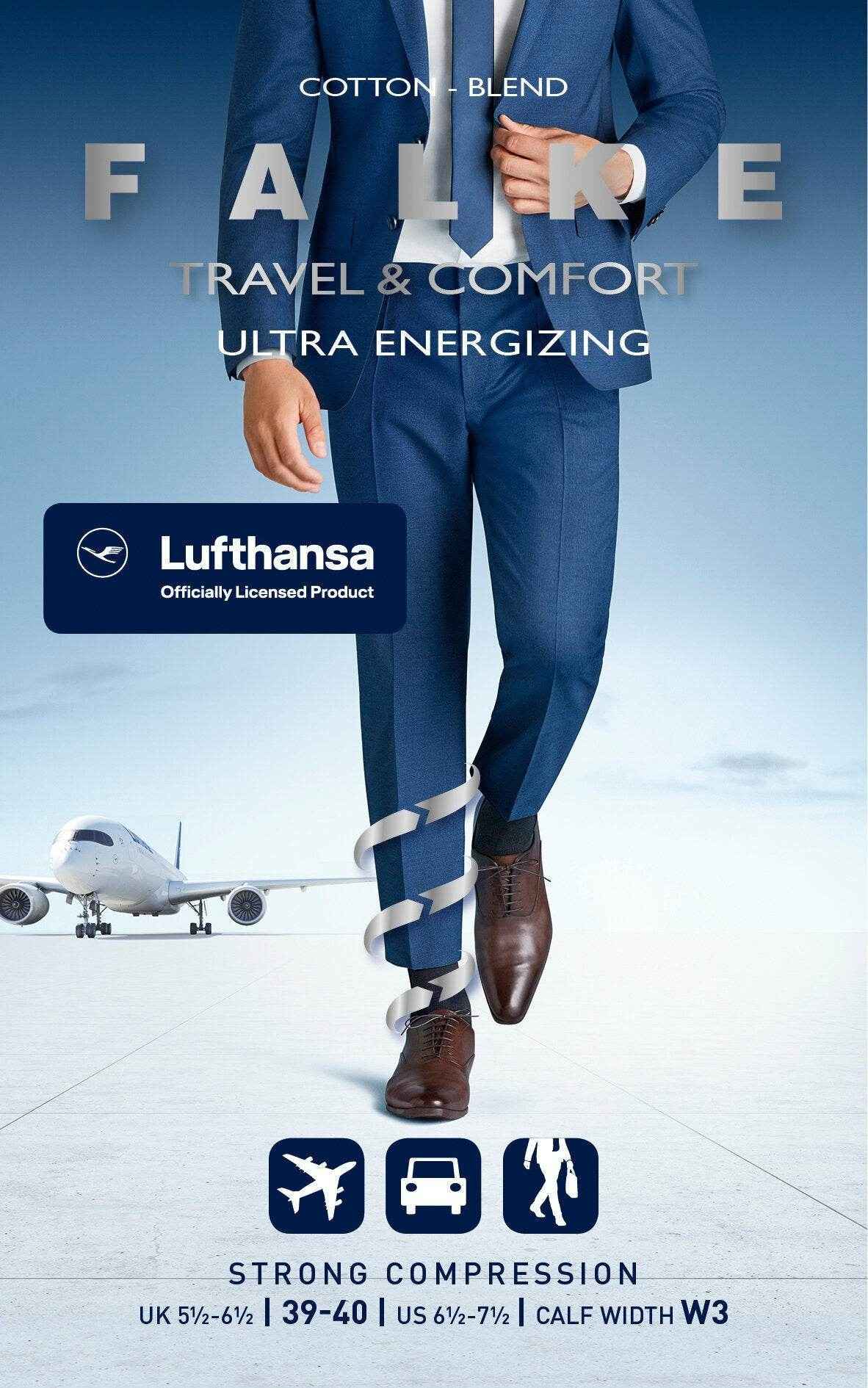 Falke Ultra Energizing heren kniekous 18-21 mmHg - Elzinga Kousen