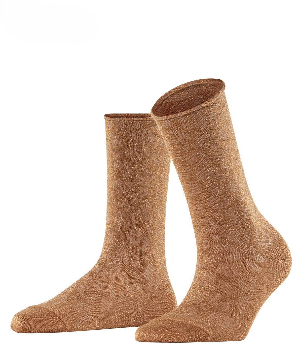 Falke Shiny Luipaard print dames sok - Elzinga Kousen