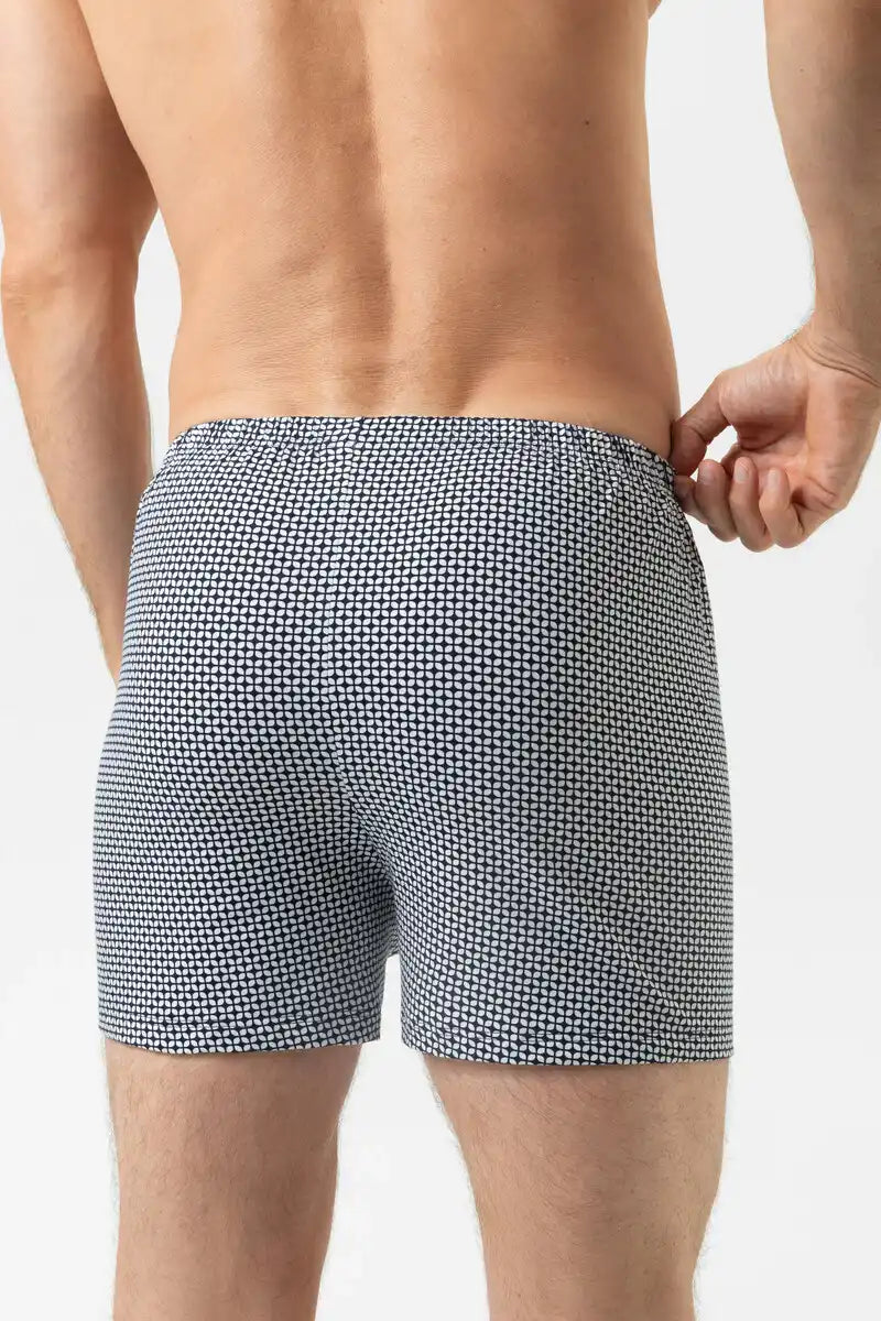 Mey Blue Geo boxershort – ademend & comfortabel (wijd)