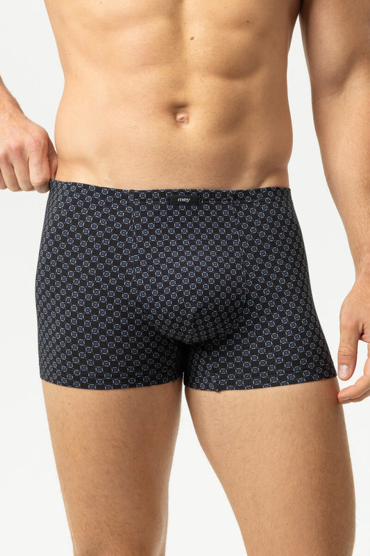 Mey White Squares Heren Boxer – Katoen Stretch