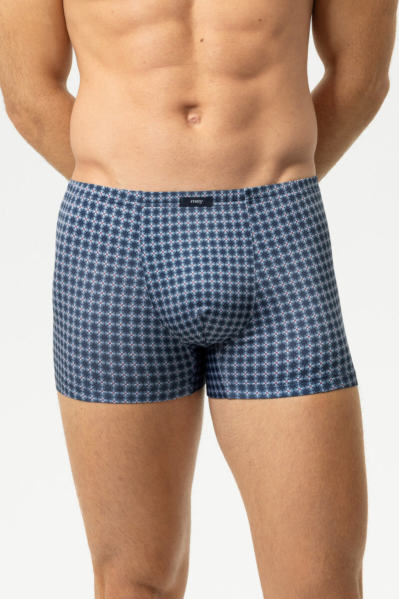 Mey Floral Grid Heren Boxer – Zachte Microvezel