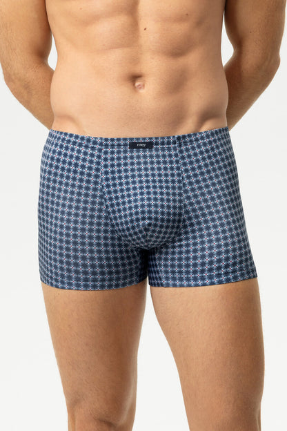 Mey Floral Grid Heren Boxer – Zachte Microvezel