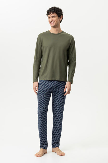 Mey Sleek Circles Heren Pyjama Lang – Katoen