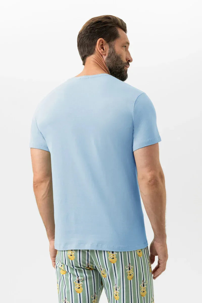 Mey Relax Cotton shirt korte mouw ronde hals - Elzinga Kousen