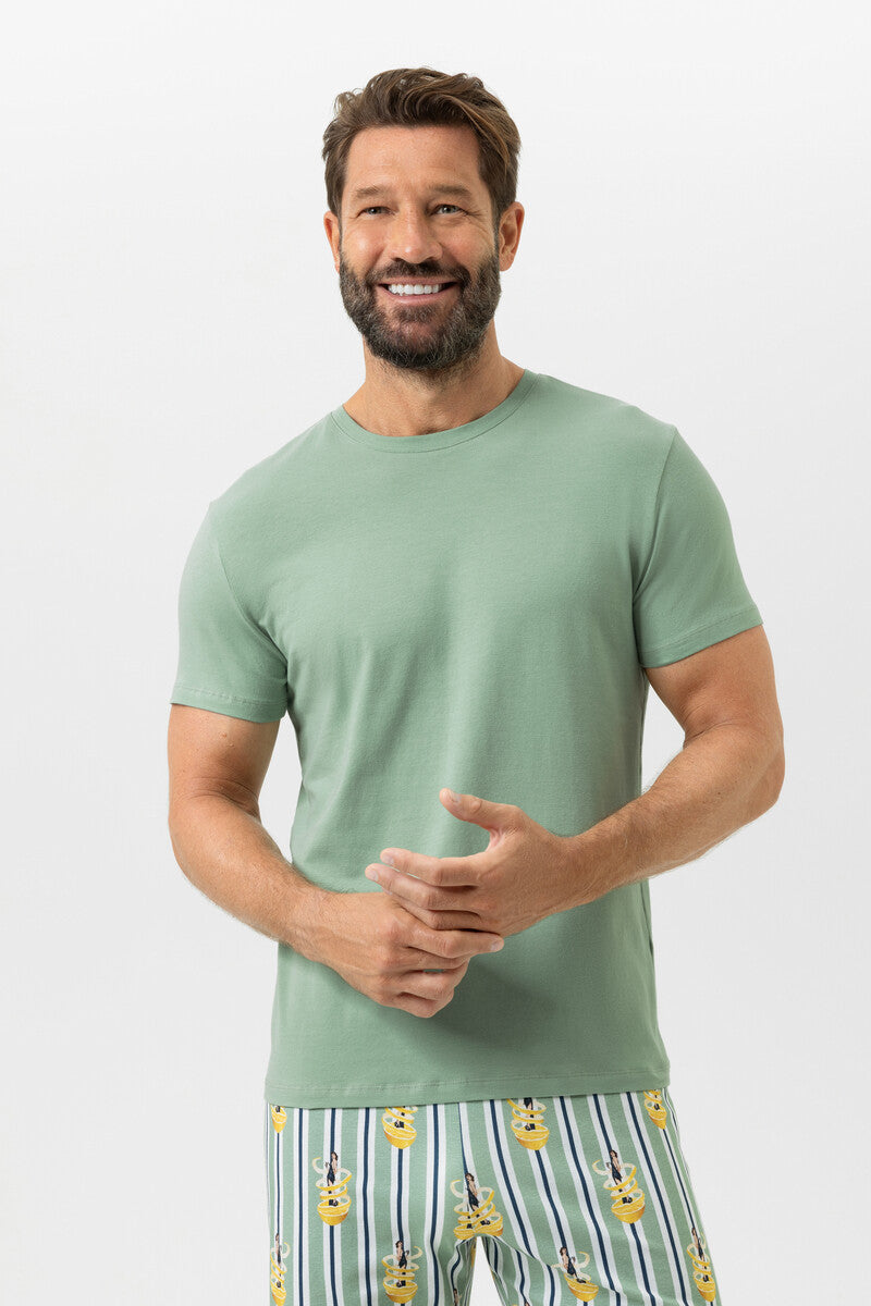 Mey Relax Cotton shirt korte mouw ronde hals | Heren T-shirt