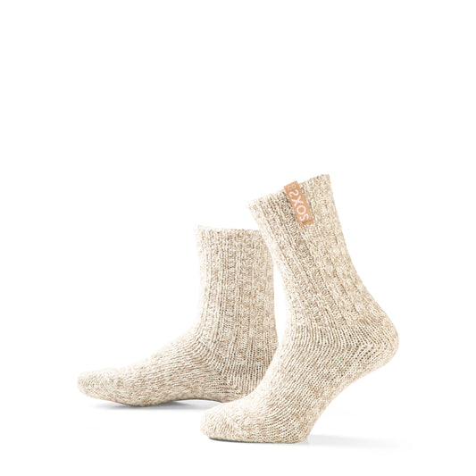SOXS Originals Antislip Sokken – Beige Wol