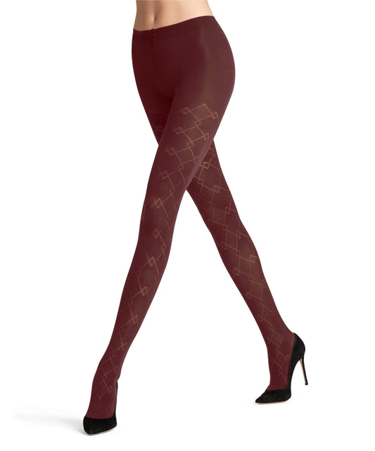 Falke Check Mate 60 denier panty - Elzinga Kousen