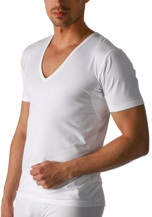 Mey Dry Cotton Funtional shirt korte mouw V-hals
