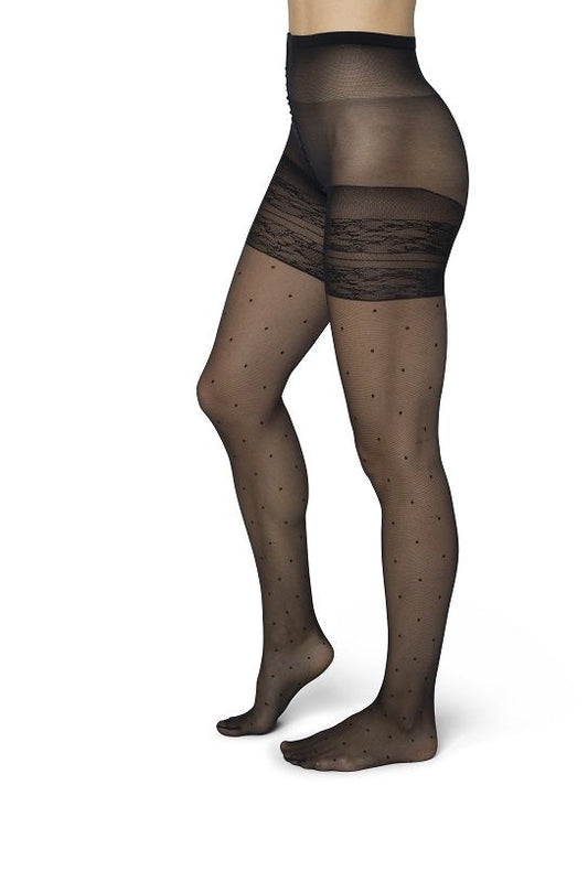 Bonnie Doon Curvy Dots panty 20 den