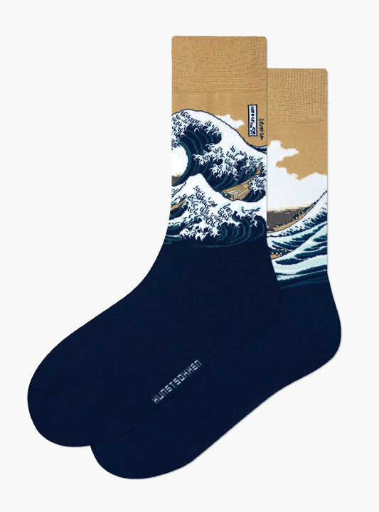 Kunstsokken De Grote Golf van Kanagawa dames en heren sokken
