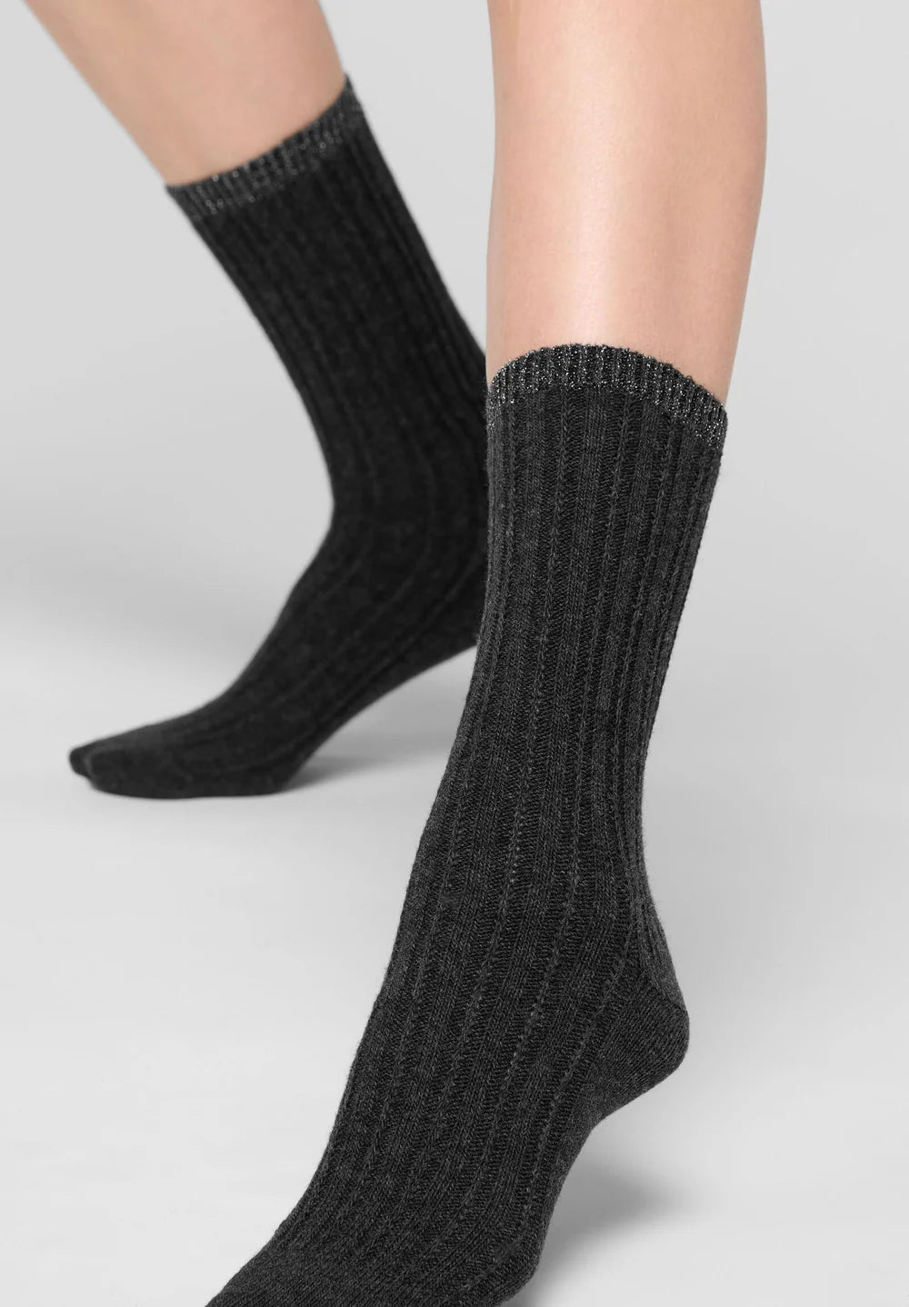 Oroblu Jasmine Damessokken – Alpaca met Ribstructuur