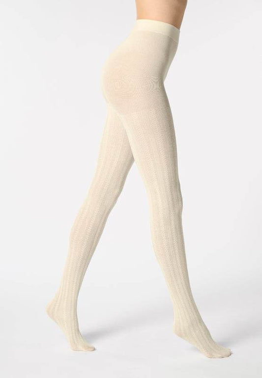 Oroblu Cotton Knit Maillot Katoen Kabel - Elzinga Kousen