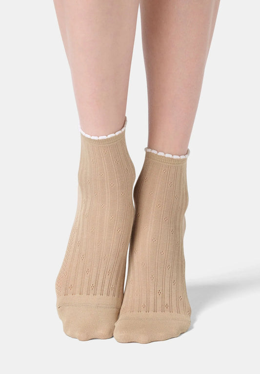 Oroblu Ajour enkelsokje met opengewerkt patroon - Elzinga Kousen