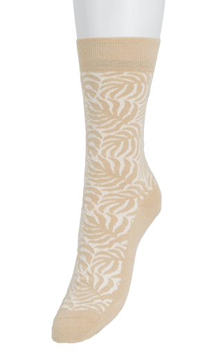 Bonnie Doon Botanical Leaf Sock - Elzinga Kousen