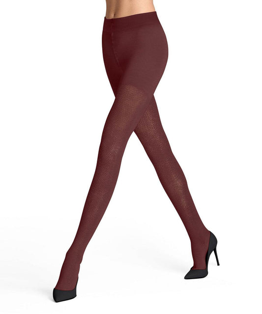 Falke Fable Est maillot zigzag patroon wol - Elzinga Kousen