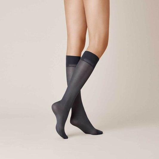 Kunert Satin Look 40 kniekous - Elzinga Kousen
