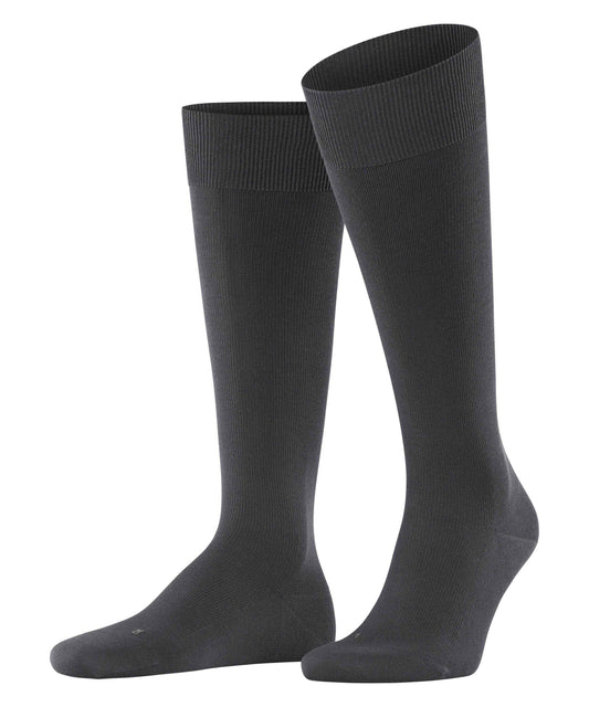 FALKE Energizing Cotton M Kh Cotton with Compression Men's Knee Socks (1-Pack), Black Black 3000, 45-46 FALKE Energizing Cotton M Kh Cotton with Compression Men's Knee Socks (1-Pack), Black Black 3000, 45-46