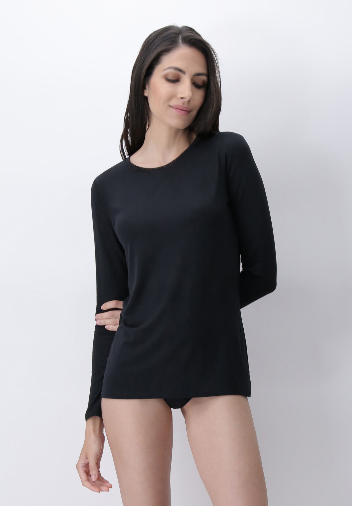 Oroblu Perfect Line Modal t-shirt round long sleeve